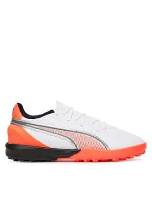 Puma Buty do piłki nożnej King Match Tt Jr 108838 01 Biały