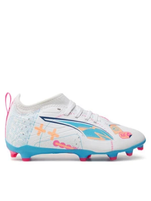 Puma Buty do piłki nożnej ULTRA 5 MATCH VOL. UP FG/AG Jr 108065 01 Biały