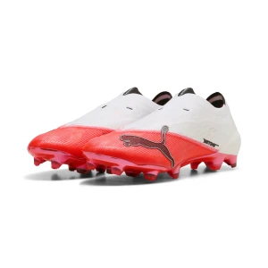 PUMA Buty piłkarskie unisex bez sznurowadeł ULTRA NITRO™ 7 ULTIMATE FG, Akcesoria, Czerwony beżowy
