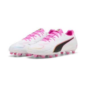 PUMA Buty piłkarskie unisex KING 20 MATCH FG/AG, Buty, Biały,