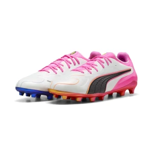 PUMA Buty piłkarskie unisex KING 20 ULTIMATE FG/AG, Buty, Biały