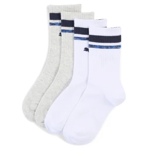 PUMA Chłopięce długie skarpety (2 pary), Akcesoria, Biały,