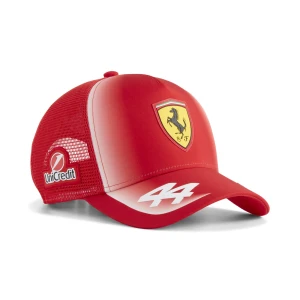 PUMA Czapka trucker dla młodzieży Scuderia Ferrari HP Hamilton, Akcesoria, Czerwony,