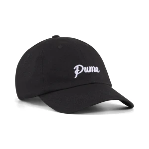 PUMA Czapka typu dad Essentials Script, Akcesoria, Czarny,