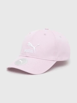 Puma czapka z daszkiem Archive Logo kolor fioletowy z aplikacją 225542