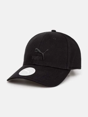 Puma czapka z daszkiem bawełniana Classics BB Cap kolor czarny z aplikacją 025678