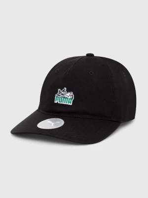 Puma czapka z daszkiem bawełniana Skate Relaxed Low Curve