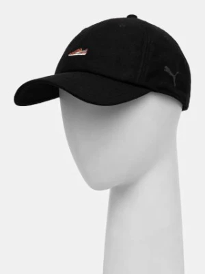 Puma czapka z daszkiem Classics Graphic Dad Cap kolor czarny z aplikacją 025490