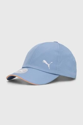 Puma czapka z daszkiem Essentials kolor niebieski gładka 023148