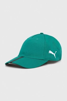 Puma czapka z daszkiem kolor zielony z aplikacją 223560