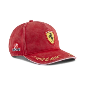 PUMA Czapka z daszkiem Scuderia Ferrari Replica Monza Charles Leclerc, Akcesoria, Czerwony