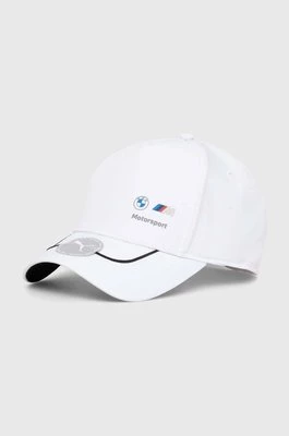 Puma czapka z daszkiem x BMW Motorsport kolor biały z aplikacją 24788