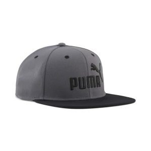 PUMA Czapka z pÅ‚askim daszkiem Essentials z logo No.1, Akcesoria, Szary