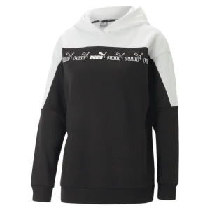 PUMA Damska bluza Around the Block z kapturem, Odzież, Czarny,