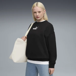 PUMA Damska bluza oversize Essentials Nature 2.0 z okrągłym dekoltem, Odzież, Czarny,
