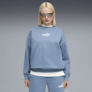 PUMA Damska bluza oversize Essentials Nature 2.0 z okrągłym dekoltem, Odzież, Niebieski,
