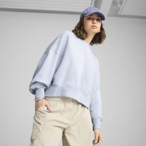 PUMA Damska bluza oversize WARDROBE ESS, Odzież, Niebieski,
