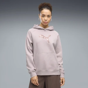 PUMA Damska bluza z kapturem Essentials Sequins, Odzież, Różowy