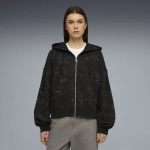 Zdjęcie produktu PUMA Damska bluza z kapturem Street Glam oversize na zamek, Odzież, Czarny