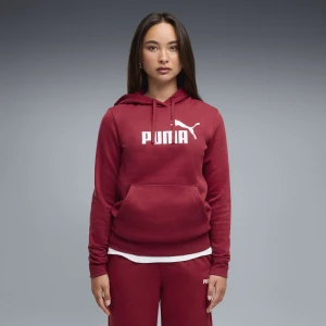 PUMA Damska bluza z kapturem z logo No.1 ESS, Odzież, Czerwony