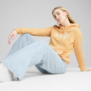 PUMA Damska bluza z kapturem z logo No.1 ESS, Odzież, Pomarańczowy,