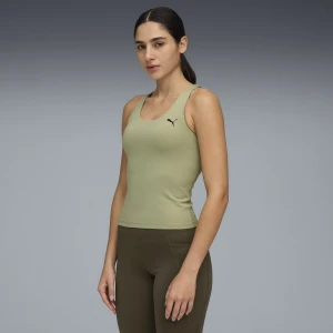 PUMA Damska koszulka bez rękawów TAD ESSENTIALS 2-in-1, Odzież, Zielony,