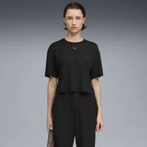PUMA Damska koszulka CLOUDSPUN o luźnym kroju, Odzież, Czarny,