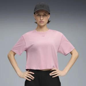 PUMA Damska koszulka CLOUDSPUN o luźnym kroju, Odzież, Różowy,