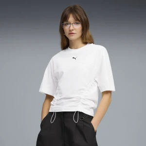 PUMA Damska koszulka Dare To z dopasowaną talią, Odzież, Biały,