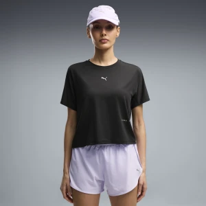 PUMA Damska koszulka do biegania Brightstride CLOUDSPUN, Odzież, Czarny
