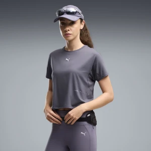 PUMA Damska koszulka do biegania Brightstride CLOUDSPUN, Odzież, Szary