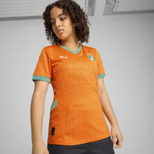 Zdjęcie produktu PUMA Damska koszulka domowa Wybrzeża Kości Słoniowej 2025, Odzież, Pomarańczowy