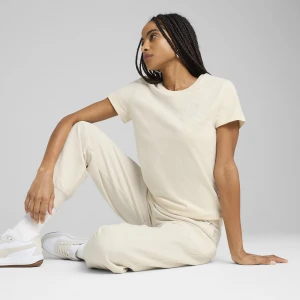 PUMA Damska koszulka ESS SCRIPT, Odzież, Biały,