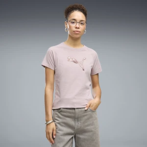 PUMA Damska koszulka Essentials Sequins, Odzież, Różowy