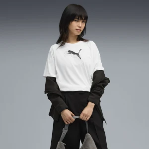 Zdjęcie produktu PUMA Damska koszulka Evostripe o luźnym kroju z grafiką, Odzież, Biały