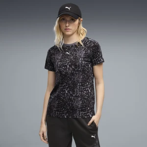 PUMA Damska koszulka Graphics Animal Printed, Odzież, Szary