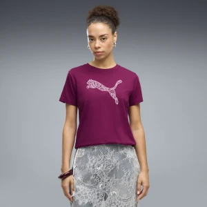PUMA Damska koszulka Graphics Lace Cat, Odzież, Różowy