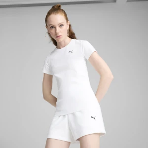 PUMA Damska koszulka o luźnym kroju Essentials, Odzież, Biały,