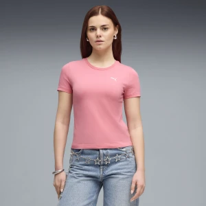 PUMA Damska koszulka o luźnym kroju Essentials, Odzież, Różowy,