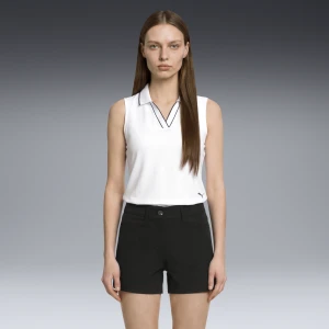 PUMA Damska koszulka polo CLOUDSPUN Essentials bez rękawów, Odzież, Biały,