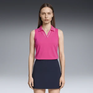 PUMA Damska koszulka polo CLOUDSPUN Essentials bez rękawów, Odzież, Różowy,