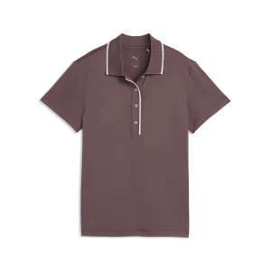 PUMA Damska koszulka polo do golfa CLOUDSPUN Bridges z krótkim rękawem, Odzież, Brązowy
