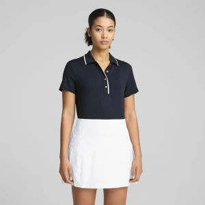 PUMA Damska koszulka polo do golfa CLOUDSPUN Bridges z krótkim rękawem, Odzież, Niebieski,