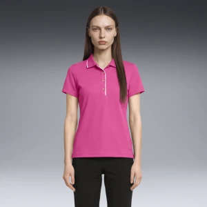 PUMA Damska koszulka polo do golfa CLOUDSPUN Bridges z krótkim rękawem, Odzież, Różowy,