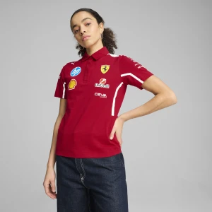PUMA Damska koszulka polo Scuderia Ferrari HP 2025 Team, Odzież, Czerwony,