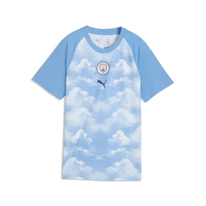 PUMA Damska koszulka rozgrzewkowa Manchester City, Akcesoria, Niebieski