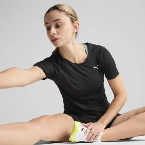 PUMA Damska koszulka RUN CLOUDSPUN, Odzież, Czarny,