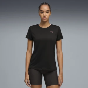 PUMA Damska koszulka Run Club z grafiką, Odzież, Czarny,