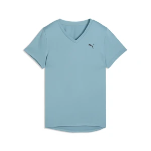 Zdjęcie produktu PUMA Damska koszulka TAD ESSENTIALS z dekoltem w serek, Odzież, Niebieski