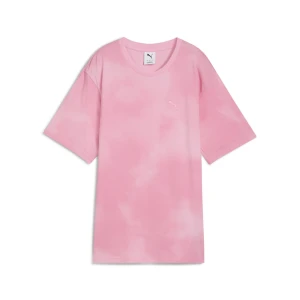 PUMA Damska koszulka Tie-Dye o luźnym kroju, Odzież, Różowy,